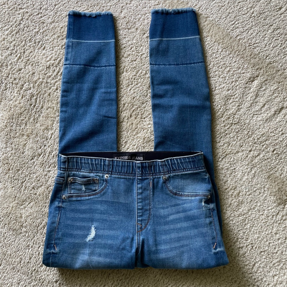 Express Mid Rise Supersoft Ankle Legging Jeans Size 2
